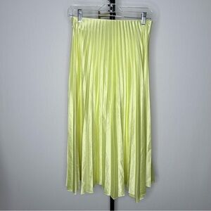 Pleated Yellow Skirt